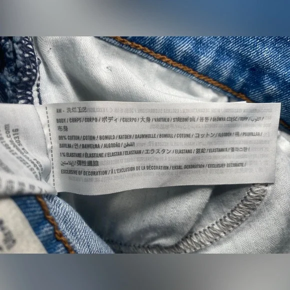 Abercrombie & Fitch Jeans Women’s 6/28 Blue Denim Curve Love Y2K 90s Preppy - Picture 7 of 14